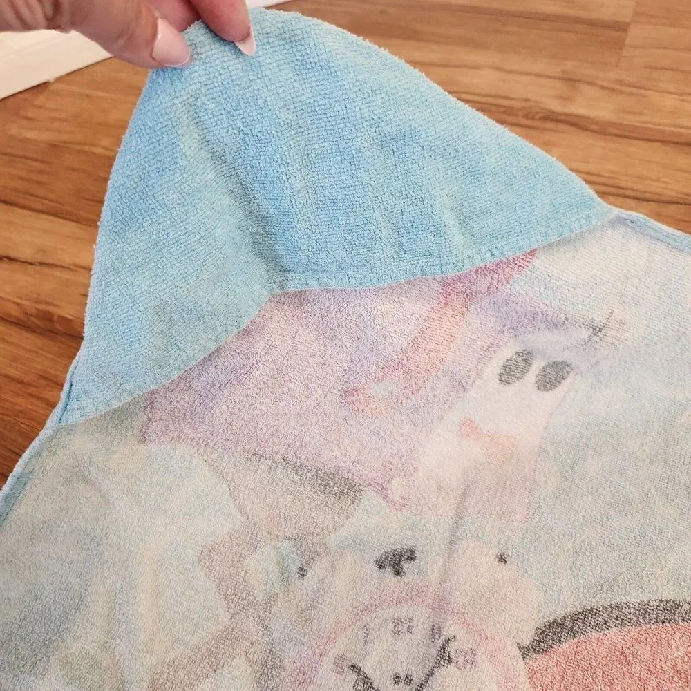 Vintage 90s Blues Clues Hooded Wrap Bath Towel Child Size
